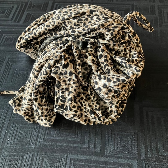 Vintage animal print faux wrap dress - Picture 3 of 4